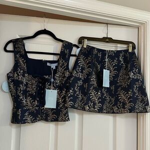NWT Hill House Home Blue and Gold Set